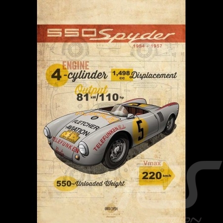 Porsche 917 K Martini Racing 1971 reproduction d'un dessin original de Sébastien Sauvadet