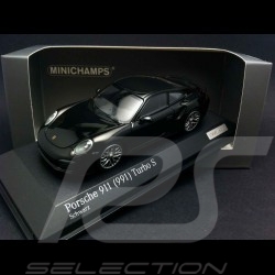 Porsche 991 Turbo S 2013 noire 1/43 Minichamps CA04316067