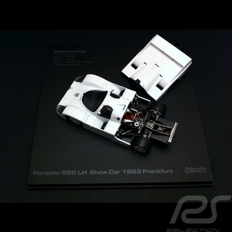 Porsche 956 LH Show car Frankfort 1983 white 1/43 HPI Racing 942 Porsche 956 LH Show car Frankfort 1983 white 1/43 HPI Racing 942