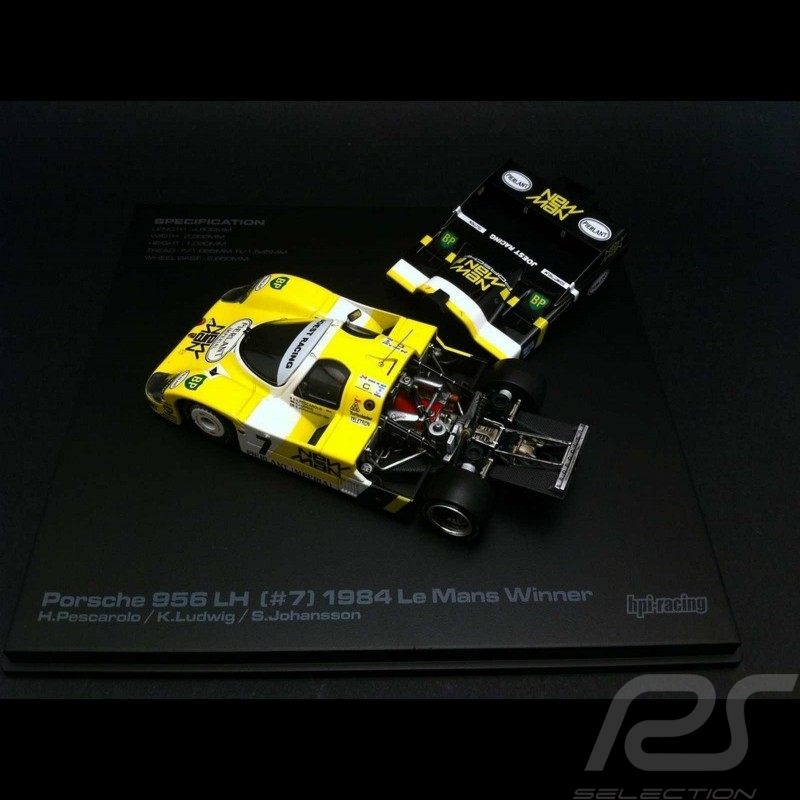Porsche 956 LH Sieger﻿ Le Mans 1984 New Man n° 7 1/43 HPI Racing 939