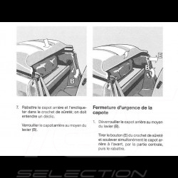 Reproduction supplément au manuel Porsche 911 Speedster 1989