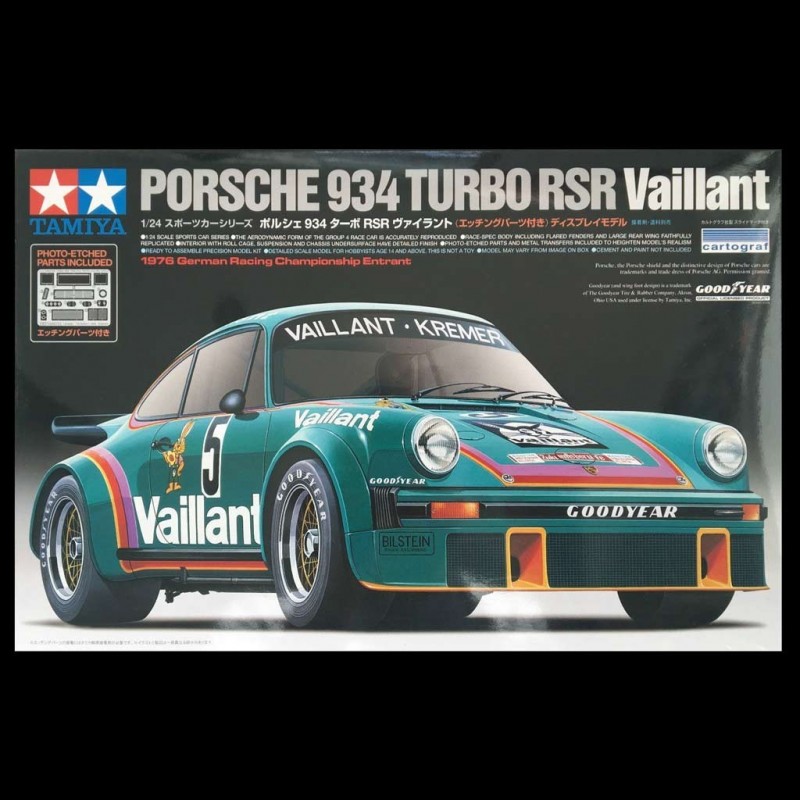 Kit Porsche 934 Turbo RSR Vaillant 1/24 Tamiya 24334
