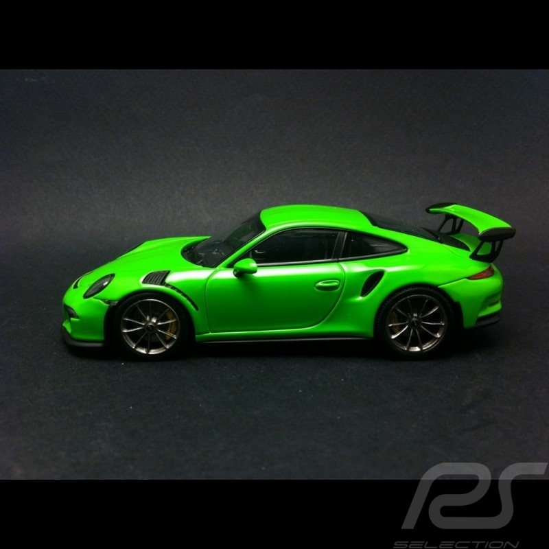 Porsche 991 GT3 RS 2016 Lime Green 1/43 Minichamps CA04316041