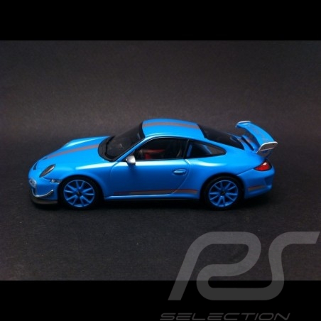 Porsche 997 GT3 RS 4.0 2011 bleu Riviera 1/43 Minichamps CA04316051