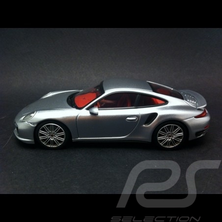 Porsche 991 Turbo 2013 silver grey 1/43 Minichamps CA04316059