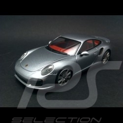 Porsche 991 Turbo 2013 silver grey 1/43 Minichamps CA04316059