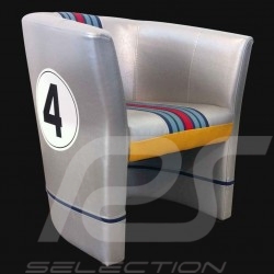Cabriolet chair Racing Inside n° Fauteuil cabriolet Racing Inside n°ll 4 grey Racing team / yeow