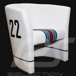 Cabrio Stuhl Racing Inside n° 22 weiß Racing team