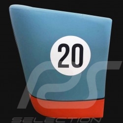 Fauteuil cabriolet Tub chair Tubstuhl Racing Inside n° 20 bleu Racing team / orange