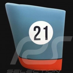 Tub chair Racing Inside n° 21 blue Racing team / orange