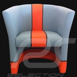 Tub chair Racing Inside n° 21 blue Racing team / orange