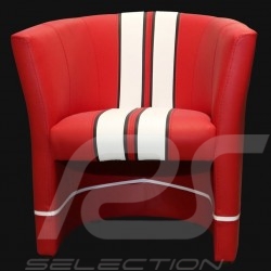 Tub chair Racing Inside n° 1 red GT racing / white