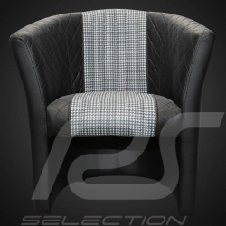 Tub chair  Racing Inside houndstooth black / white