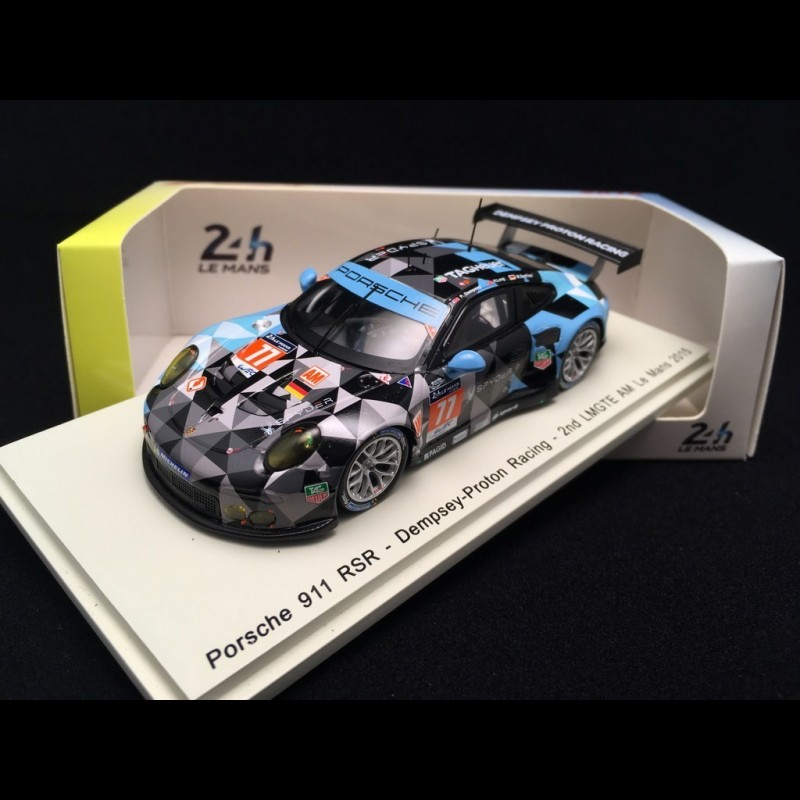 Spark 1/43 Porsche 911 RSR Dempsey Proton GTE AM #77 Le Mans 2015