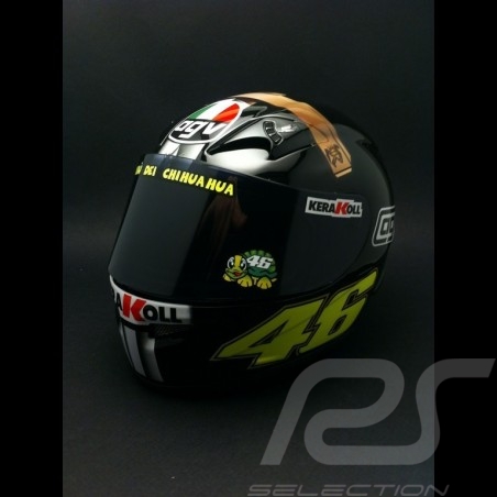 Misvisende så sneen AGV Helmet Valentino Rossi Moto GP Test Jerez 2007 1/2 Minichamps 327070046