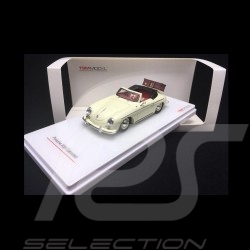 Porsche 356 Cabriolet Ivoire avec valise 1/43 Truescale TSM164368  ivory with case elfenbein mit Koffer weiß 