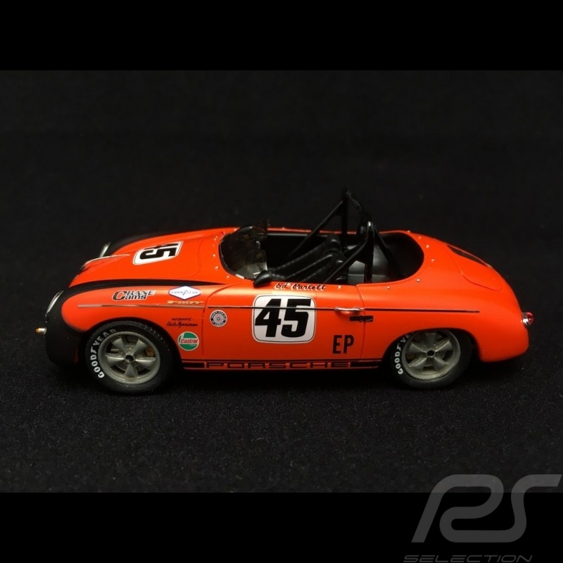 Porsche 356 Speedster n° 45 Ed Parlett orange / schwarz 1/43 Schuco 450883700