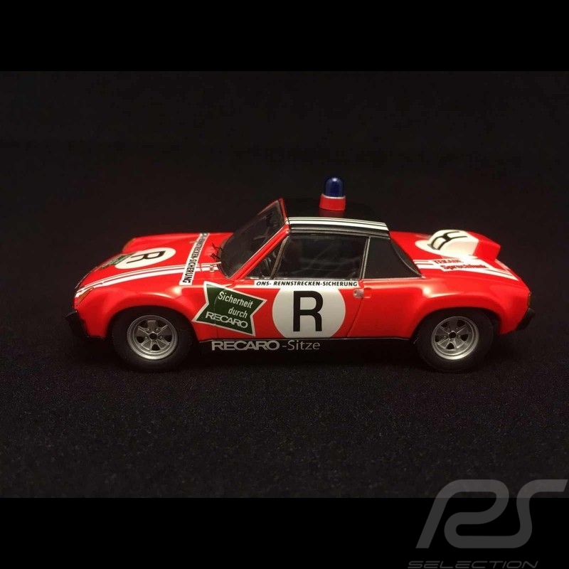 Porsche 914 6 R ONS Rennstrecken Sicherung Norisring 1973 rot 1/43 Schuco 450370600