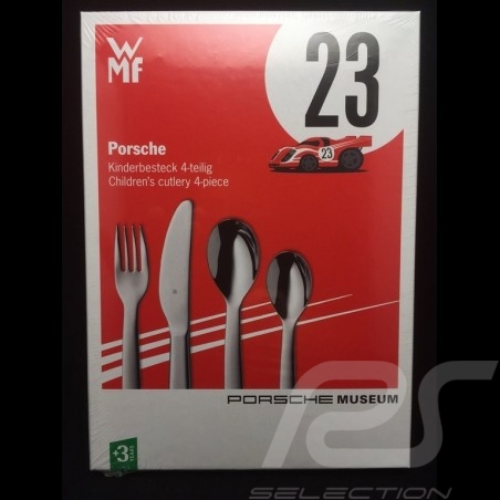 Couverts Porsche pour enfant Porsche 917 cutlery for kids MAP07003916 besteck für kinder Set de 4