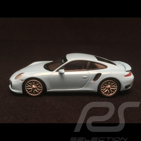 Porsche 991 Turbo S bleu Gulf 1/43 Minichamps CA04316065