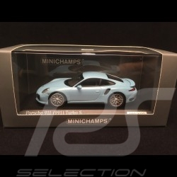 Porsche 991 Turbo S bleu Gulf 1/43 Minichamps CA04316065