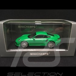 Porsche 991 Turbo S vert vipère 1/43 Minichamps CA04316061