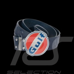 Gulf leather belt indigo blue 85 cm