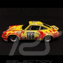 Porsche 911 Carrera RS Tour Auto 1973 n° 108 défense mondiale 1/43 Spark SF098
