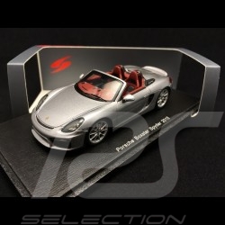 Porsche Boxster Spyder 981 2015 metallic grey 1/43 Spark S4931