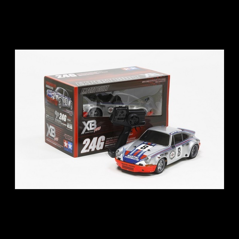 Porsche 911 Carrera RSR Martini n° 8 silver RC car 2.4 GHz 1/10