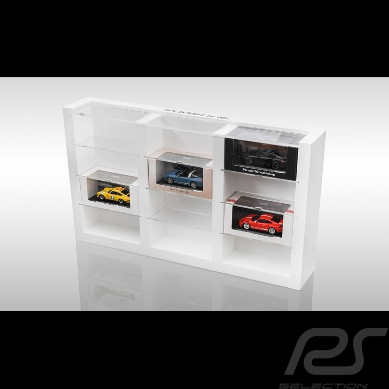 Wandvitrine für 12 Porsche Miniaturen im Maßstab 1/43 modellauto vitrine Porsche Design WAX05020616