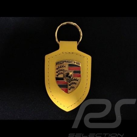 Porsche crest keyring yellow Porsche Design WAP0500940E