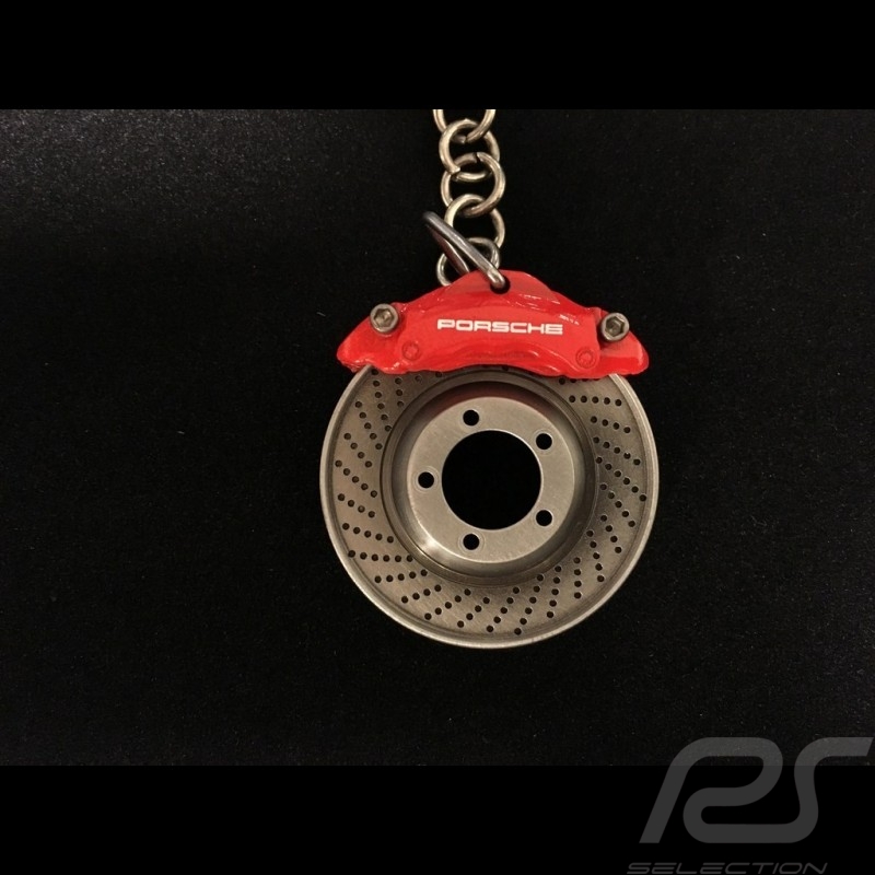 OEM Genuine Porsche Red Brake Disc Key Ring WAP0503020E 