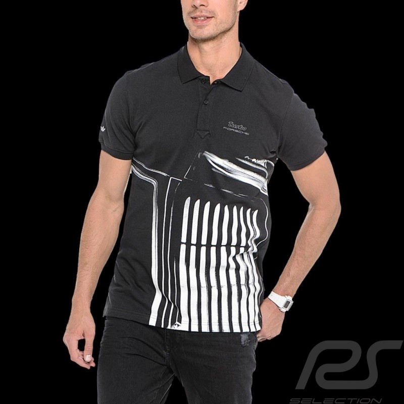 Polo Porsche Design Graphism Turbo Adidas schwarz - herren - S00340