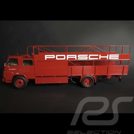 MAN Diesel Truck Porsche carrier red 1/18 Schuco 450081100