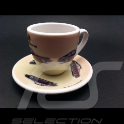 Set of 2 expresso cups  " 50 years Porsche 911 "