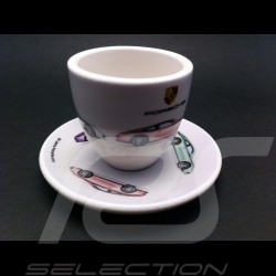 Set de 2 tasses cups expresso " 50 ans Porsche 911 "