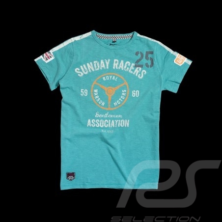 Herren T-shirt Sunday Racers turquoise türkis blau