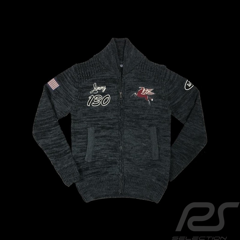 James Dean n° 130 Little Bastard Veste JACKET JACKE tricot knit track Gestrickten homme men herren 