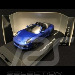 Porsche 911 type 991 Targa 4 GTS bleu saphir saphirblau sapphire blue 1/43 Schuco 450759600