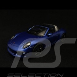 Porsche 911 type 991 Targa 4 GTS bleu saphir saphirblau sapphire blue 1/43 Schuco 450759600