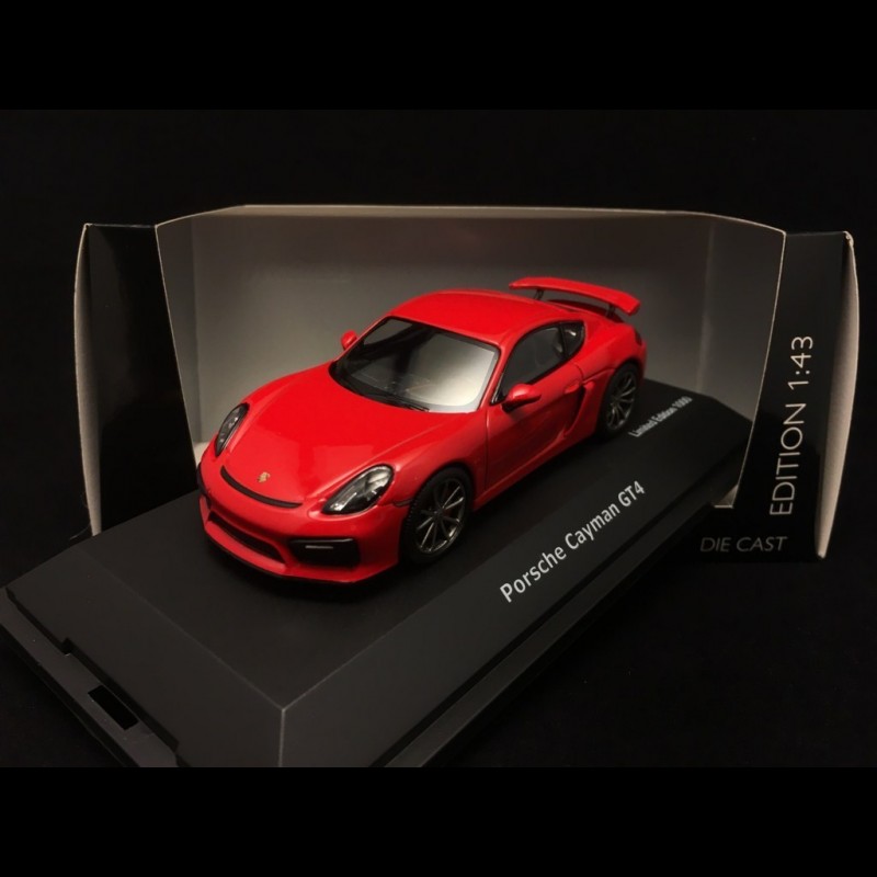 Porsche Cayman GT4 india red 1/43 Schuco 450759100