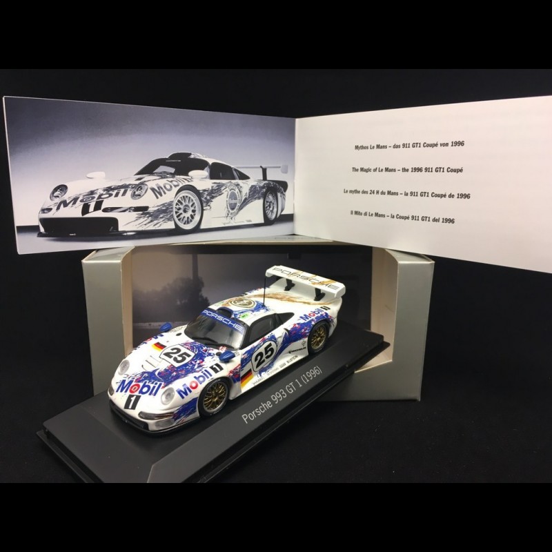 Porsche 911 type 993 GT1 Le Mans 1996 n° 25 Wollek 1/43 Minichamps