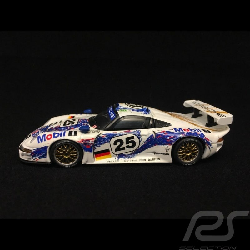 Porsche 911 type 993 GT1 Le Mans 1996 n° 25 Wollek 1/43 Minichamps