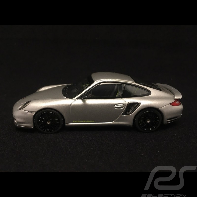 Porsche 911 type 997 Turbo S Edition 918 Spyder gris argent silver grey silber grau 1/43 Minichamps WAP0201130C