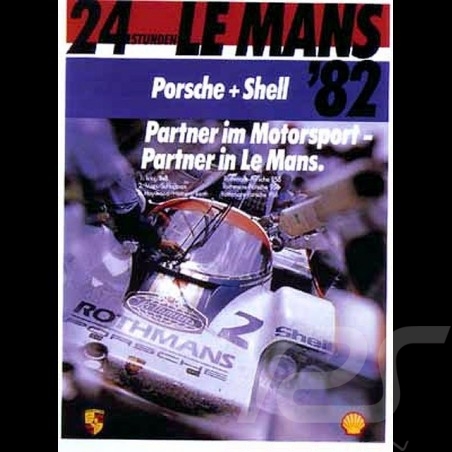 Porsche Poster 956 24 Heures Le Mans 1982 - 107
