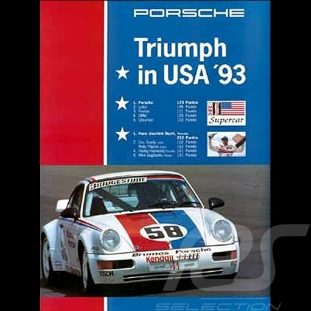 Porsche Poster 934 RS Triumph in USA 1993 - 81