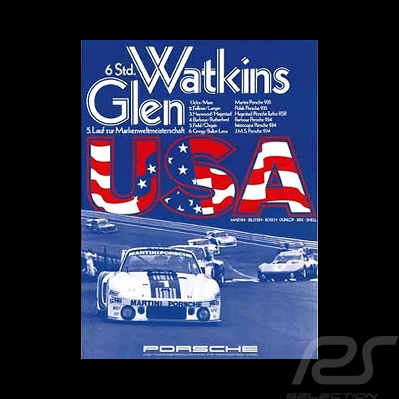 Porsche 804 Grosser Preis von Frankreich reproduction d'une affiche originale de Erich Strenger
