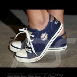 Gulf Sneaker / Basket Schuhe style Converse marineblau - Damen