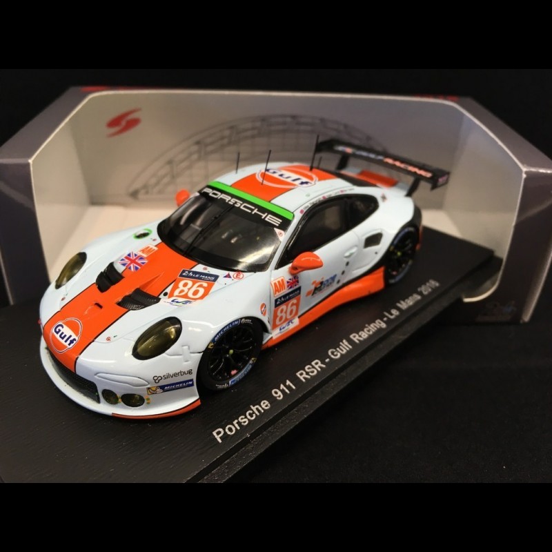 SPARK-MODEL 18S278 Scale 1/18 | PORSCHE 911 991 RSR N 86 24h LE MANS 2016 GULF RACING M SPARK-MODEL 18S278 Scale 1/18 | PORSCHE 911 991 RSR N 86 24h LE MANS 2016 GULF RACING M